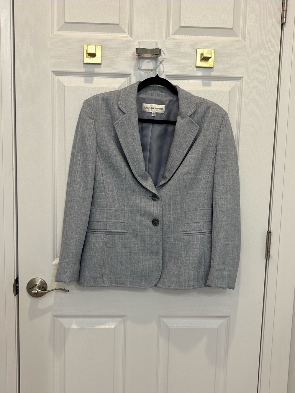 Jones New York Women’s Light Gray Tailored Blazer #1553